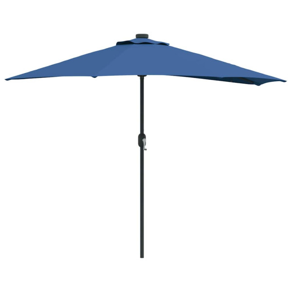 Parasol Półokrągły Ogrodowy Przyścienny Niebieski Na Taras Balkon Ogród 943523