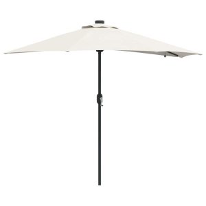 Parasol Półokrągły Ogrodowy Przyścienny Piaskowy Na Taras Balkon Ogród 940712 Parasol Półokrągły Ogrodowy Przyścienny Piaskowy Na Taras Balkon Ogród 940712