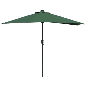 Parasol Półokrągły Ogrodowy Przyścienny Zielony Na Taras Balkon Ogród 943573 Parasol Półokrągły Ogrodowy Przyścienny Zielony Na Taras Balkon Ogród 943573