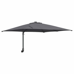 Parasol Ścienny Antracytowy Wiszący Składany Tarasowy Balkonowy 943565 Parasol Ścienny Antracytowy Wiszący Składany Tarasowy Balkonowy 943565