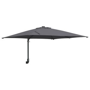 Parasol Ścienny Antracytowy Wiszący Składany Tarasowy Balkonowy 938940 Parasol Ścienny Antracytowy Wiszący Składany Tarasowy Balkonowy 938940