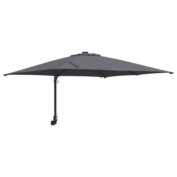 Parasol Ścienny Antracytowy Wiszący Składany Tarasowy Balkonowy 938940