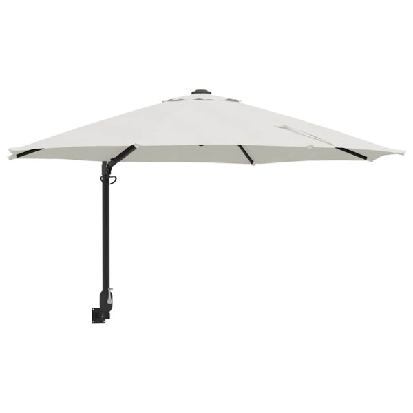 Parasol Ścienny Beżowy Wiszący Składany Tarasowy Balkonowy 248 x 248 x 148 943519