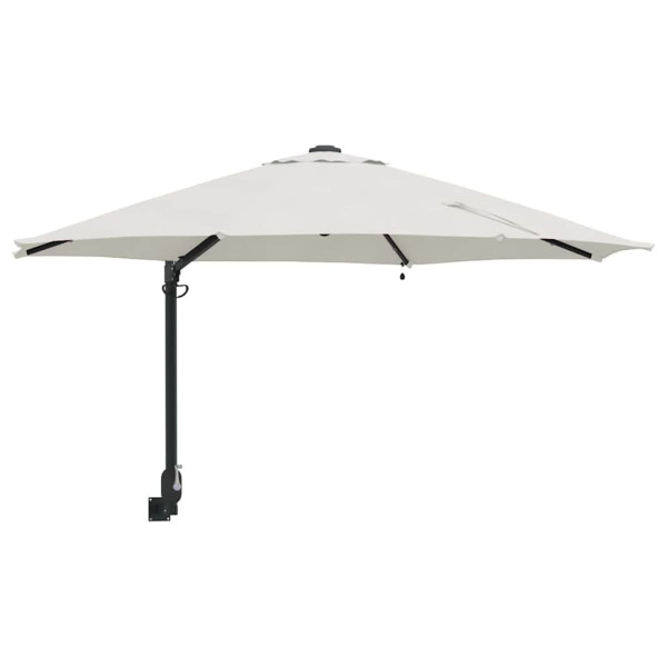 Parasol Ścienny Beżowy Wiszący Składany Tarasowy Balkonowy 940593