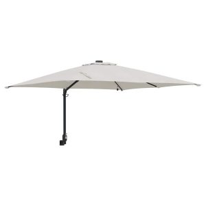Parasol Ścienny Beżowy Wiszący Składany Tarasowy Balkonowy 939051 Parasol Ścienny Beżowy Wiszący Składany Tarasowy Balkonowy 939051