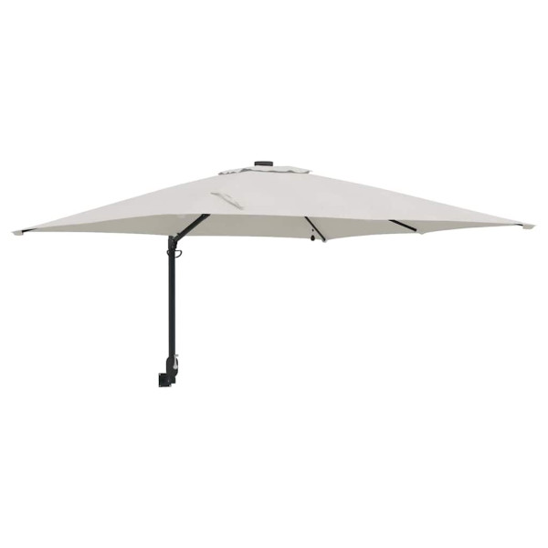 Parasol Ścienny Beżowy Wiszący Składany Tarasowy Balkonowy 939051