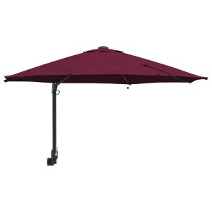Parasol Ścienny Czerwony Wiszący Składany Tarasowy Balkonowy 940664 Parasol Ścienny Czerwony Wiszący Składany Tarasowy Balkonowy 940664
