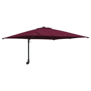 Parasol Ścienny Czerwony Wiszący Składany Tarasowy Balkonowy 943515 Parasol Ścienny Czerwony Wiszący Składany Tarasowy Balkonowy 943515