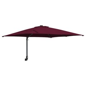Parasol Ścienny Czerwony Wiszący Składany Tarasowy Balkonowy 939043 Parasol Ścienny Czerwony Wiszący Składany Tarasowy Balkonowy 939043