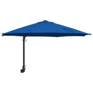 Parasol Ścienny Niebieski Wiszący Składany Tarasowy Balkonowy 943527 Parasol Ścienny Niebieski Wiszący Składany Tarasowy Balkonowy 943527