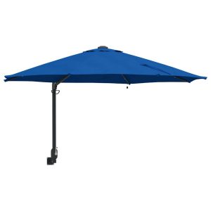 Parasol Ścienny Niebieski Wiszący Składany Tarasowy Balkonowy 940652 Parasol Ścienny Niebieski Wiszący Składany Tarasowy Balkonowy 940652