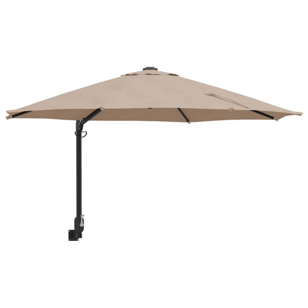Parasol Ścienny Szary Wiszący Składany Tarasowy Balkonowy 248 x 248 x 148 943485