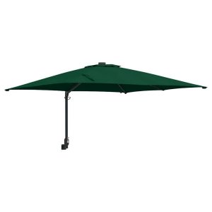 Parasol Ścienny Wiszący Składany Tarasowy Balkonowy z Oświetleniem 938916 Parasol Ścienny Wiszący Składany Tarasowy Balkonowy z Oświetleniem 938916