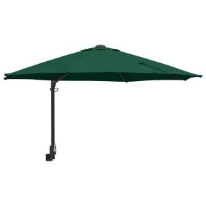 Parasol Ścienny Zielony Wiszący Składany Tarasowy Balkonowy 248 x 248 x 148 943553 Parasol Ścienny Zielony Wiszący Składany Tarasowy Balkonowy 248 x 248 x 148 943553