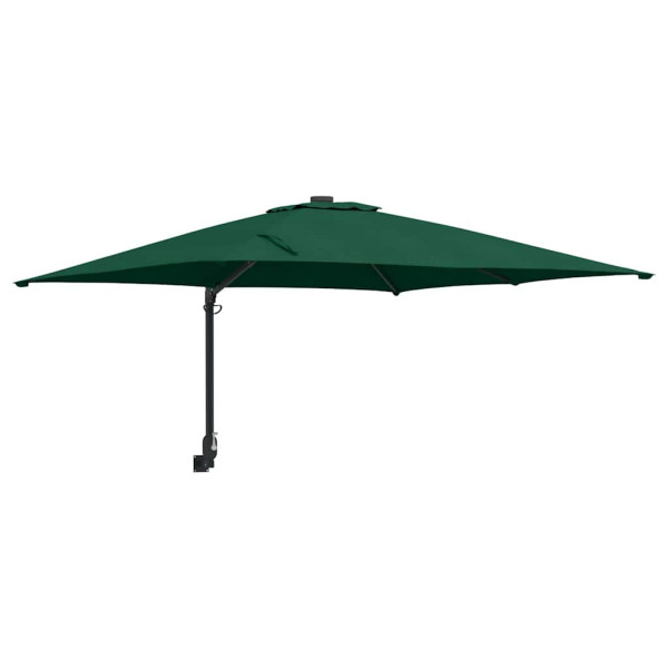 Parasol Ścienny Zielony Wiszący Składany Tarasowy Balkonowy 943504
