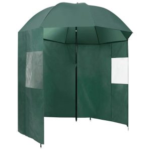 Parasol wędkarski Zielony 220 x 193 cm vidaXL 594091 Parasol wędkarski Zielony 220 x 193 cm vidaXL 594091