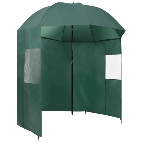 Parasol wędkarski Zielony 220 x 193 cm vidaXL 594091