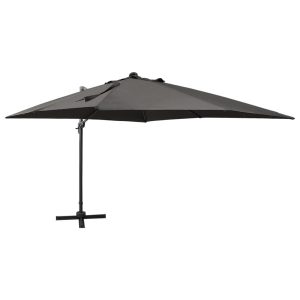 Parasol wiszący Antracyt vidaXL 593805 Parasol wiszący Antracyt vidaXL 593805