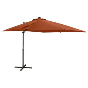 Parasol wiszący Brąz 250 cm vidaXL 593845 Parasol wiszący Brąz 250 cm vidaXL 593845