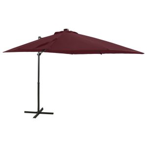 Parasol wiszący Czerwony 250 cm vidaXL 593790 Parasol wiszący Czerwony 250 cm vidaXL 593790