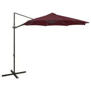Parasol wiszący Czerwony vidaXL 591510 Parasol wiszący Czerwony vidaXL 591510