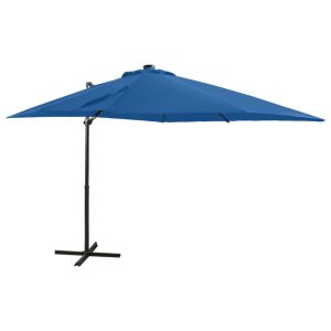 Parasol wiszący Niebieski 250 cm vidaXL 593794 Parasol wiszący Niebieski 250 cm vidaXL 593794