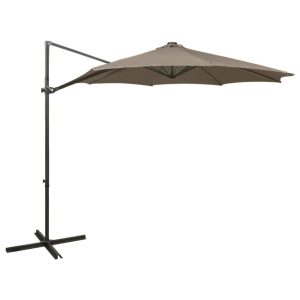 Parasol wiszący Taupe vidaXL 591730 Parasol wiszący Taupe vidaXL 591730