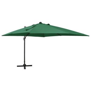 Parasol wiszący Zielony vidaXL 593791 Parasol wiszący Zielony vidaXL 593791