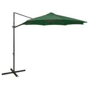 Parasol wiszący Zielony vidaXL 591663 Parasol wiszący Zielony vidaXL 591663