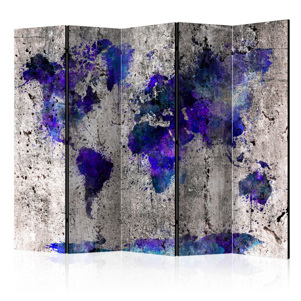 Parawan akustyczny Mapy 225 x 172 cm 1 szt 574354
