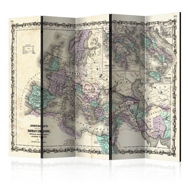 Parawan akustyczny Mapy 225 x 172 cm 1 szt 574816