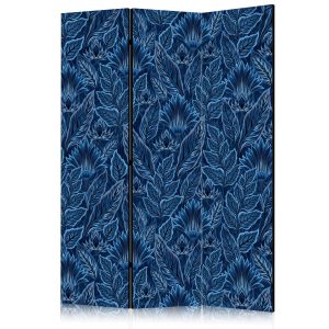 Parawan Akustyczny Niebieskie Botaniczne Wzory 135x172cm 1095634 Parawan Akustyczny Niebieskie Botaniczne Wzory 135x172cm 1095634