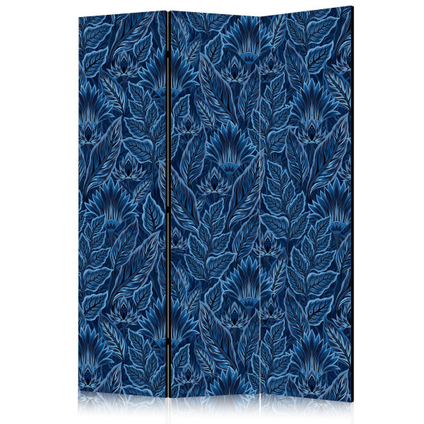Parawan Akustyczny Niebieskie Botaniczne Wzory 135x172cm 1095634