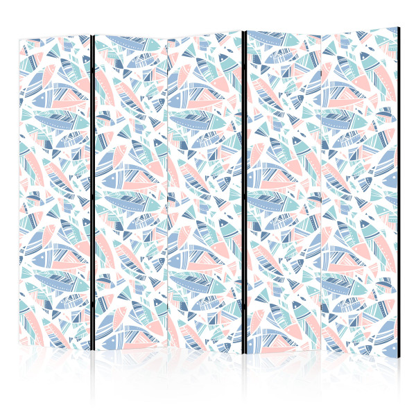 Parawan Akustyczny Ryby W Minimalistycznym Stylu 225x172cm 1095360