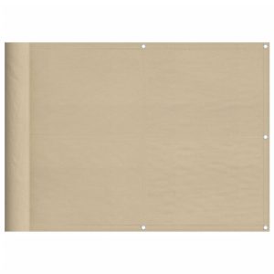 Parawan Balkonowy Mata Balkonowa Osłona Balkon Taras Beżowy 75×700 cm 953075 Parawan Balkonowy Mata Balkonowa Osłona Balkon Taras Beżowy 75×700 cm 953075