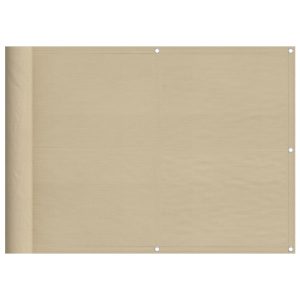 Parawan Balkonowy Mata Balkonowa Osłona Balkon Taras Beżowy 75×800 cm 953180 Parawan Balkonowy Mata Balkonowa Osłona Balkon Taras Beżowy 75×800 cm 953180
