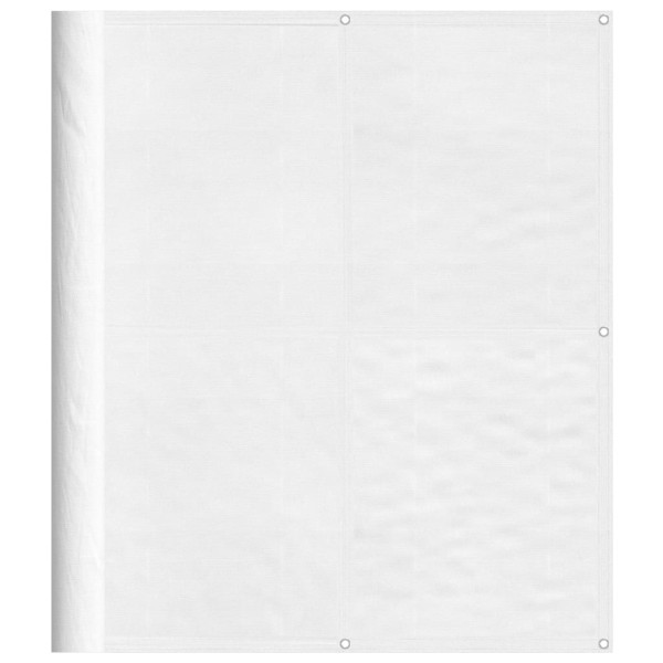 Parawan Balkonowy Mata Balkonowa Osłona Balkon Taras Biały 120x700 cm 952893