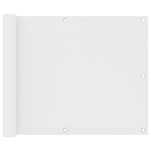 Parawan Balkonowy Mata Balkonowa Osłona Balkon Taras Biały 75×400 cm 953056 Parawan Balkonowy Mata Balkonowa Osłona Balkon Taras Biały 75×400 cm 953056