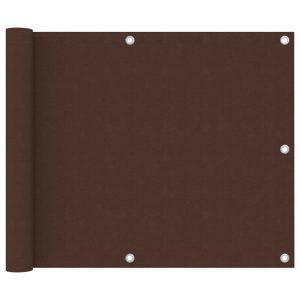 Parawan Balkonowy Mata Balkonowa Osłona Balkon Taras Brązowy 75×500 cm 952769 Parawan Balkonowy Mata Balkonowa Osłona Balkon Taras Brązowy 75×500 cm 952769