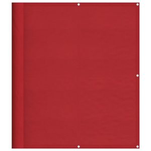 Parawan Balkonowy Mata Balkonowa Osłona Balkon Taras Czerwony 120×700 cm 953202