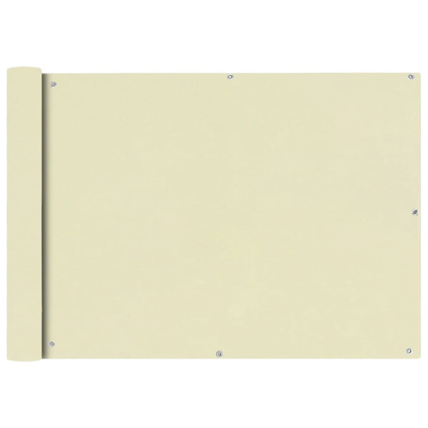 Parawan Balkonowy Mata Balkonowa Osłona Balkon Taras Kremowe 75x400 cm 953083
