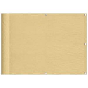 Parawan Balkonowy Mata Balkonowa Osłona Balkon Taras Piaskowy 75×400 cm 952784 Parawan Balkonowy Mata Balkonowa Osłona Balkon Taras Piaskowy 75×400 cm 952784