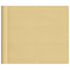 Parawan Balkonowy Mata Balkonowa Osłona Balkon Taras Piaskowy 90×500 cm 953043 Parawan Balkonowy Mata Balkonowa Osłona Balkon Taras Piaskowy 90×500 cm 953043