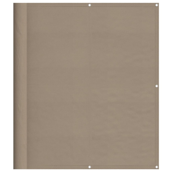 Parawan Balkonowy Mata Balkonowa Osłona Balkon Taras Taupe 120x800 cm 952836