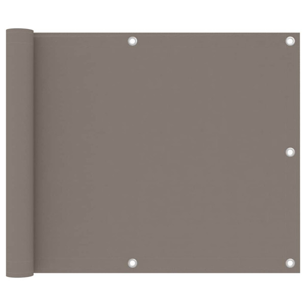 Parawan Balkonowy Mata Balkonowa Osłona Balkon Taras Taupe 75x600 cm 952843
