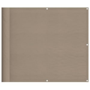 Parawan Balkonowy Mata Balkonowa Osłona Balkon Taras Taupe 90×1000 cm 952799 Parawan Balkonowy Mata Balkonowa Osłona Balkon Taras Taupe 90×1000 cm 952799