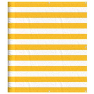Parawan Balkonowy Mata Balkonowa Osłona Balkon Taras Żółto Biały 120×800 cm 952943 Parawan Balkonowy Mata Balkonowa Osłona Balkon Taras Żółto Biały 120×800 cm 952943