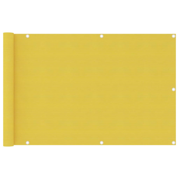 Parawan Balkonowy Mata Balkonowa Osłona Balkon Taras Żółty 90x400 cm 952824