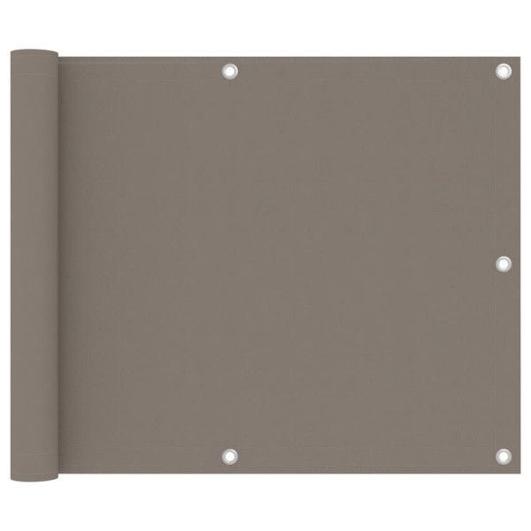 Parawan balkonowy Taupe 75 x 400 cm vidaXL 639792