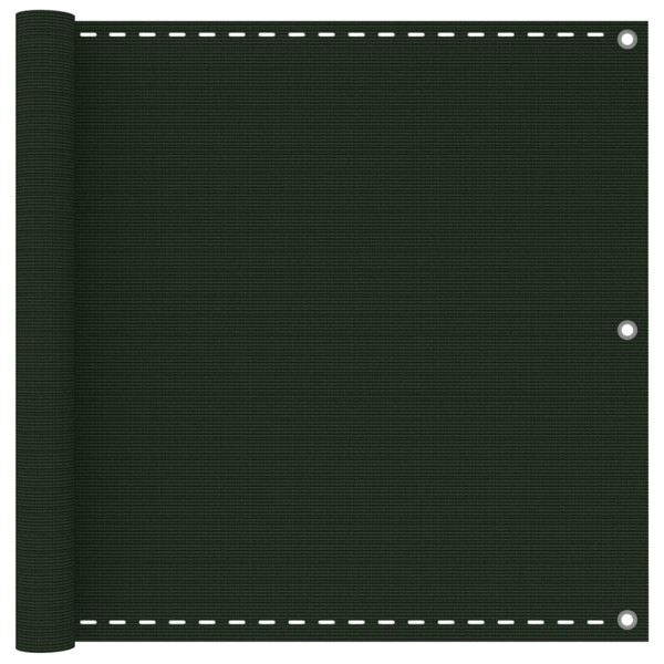 Parawan balkonowy Zielony 90 x 600 cm vidaXL 641003